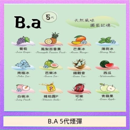 B.A 5代主機煙彈電子煙一盒三顆